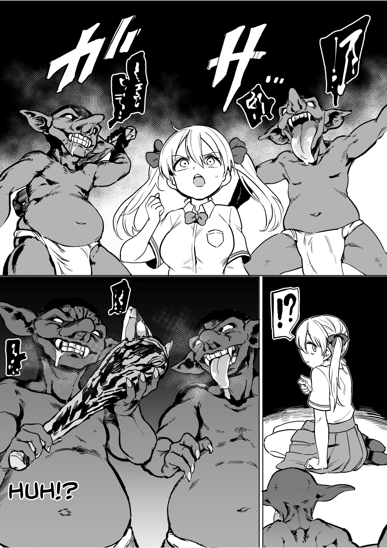 Hentai Manga Comic-Goblin x Schoolgirls x Collapse Cheeky Gal Edition-Read-3